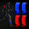 DazSpirit 4 Stück LED Armband, Batterieleistung LED leucht Armbänder Lichtband, Band leuchtarmband Kinder Nacht Sicherheits Licht für Joggen Laufen Hundewandern Running Outdoor Sports (Rot & Blau)
