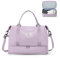 Borsone da Viaggio Donna, 40x20x25 Ryanair Bagaglio a Mano Borsa da Viaggio con Scomparto per le Scarpe, Borsa Sportiva Borsone da Palestra Grande, Borsa da Weekend,Borsa per Ospedale,F7-Viola chiaro