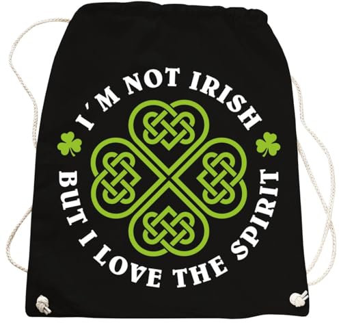 Rucksack Irland IAM not Irish but i Love The Spirit Kelten Vikings Wikinger Walhalla