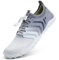 Mabove Strandschuhe Wasserschuhe Herren Schnell Trocknen Surfschuhe Schwimmschuhe Aquaschuhe Badeschuhe Barfussschuhe(Grau weiß,V011,44 EU)