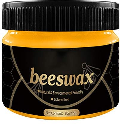 `Nature Wood Care Bienenwachs Holzmöbel Möbelpolierwachs die Holzpflege (Schwarz)