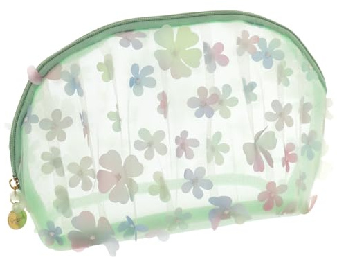 Camomilla Astuccio per il trucco, valigetta per il trucco, trousse per il trucco, Corolle Xl - Verde, Taglia unica, Contemporaneo