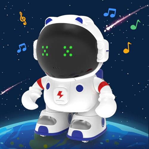 REMOKING Robot Toy for Kids,Smart Robot Spaceman with Dance,Sing,Record,Repeat,Touch Sense,Voice Control,Interactive Talking Robotics,Birthday Gifts for Boys Girls Age 3 4 5 6 7 8