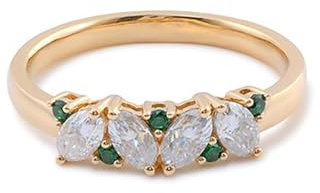 Wycian Eheringe Vintage, Goldener Ring Zum Basteln 9 Karat Gelbgold Größe 63 (20.1) Moissanit Ovalschliff Weiß Gravur Für Muttertag