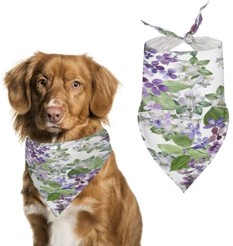 Hundehalstuch, groß, 70 x 30 cm, Lila