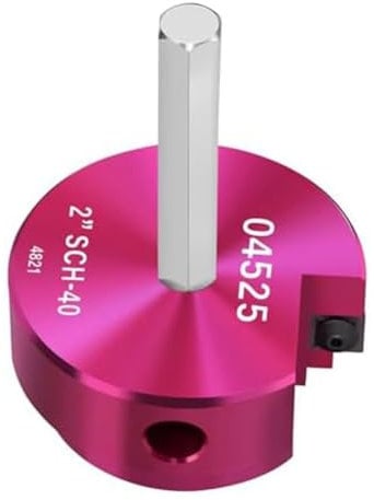 KEALBAUS 1 Piezas Escariador de Manguera de PVC Cabeza de Hoja de 2 Pulgadas, Escariador de Limpieza de Manguera de PVC con Eje Hexagonal de 3/8 Pulgadas para Plan de Reparación de Tubería 40 Tubo de