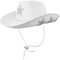 Jeorywoet Cowgirl Hut Weißer Cowgirl Hut mit verstellbarem Riemen Strass -Stern -Disco Cowgirl Hut für westliche Party Dress Up Junggeselle Party Accessoires, Cow Girl Hut
