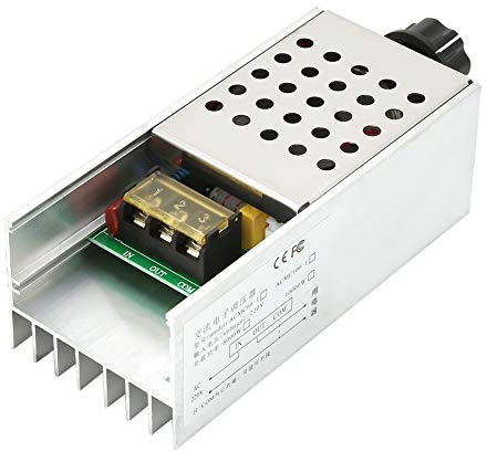 WPKD BLUEIY 6000 W AC SCR Elektrischer Spannungsregler, AC-Motor-Geschwindigkeitsregler, Mehrzweck-SCR-Leistungsregler für Dimmer, Geschwindigkeit, Temperaturregler, 130 X 60 X 47 Mm