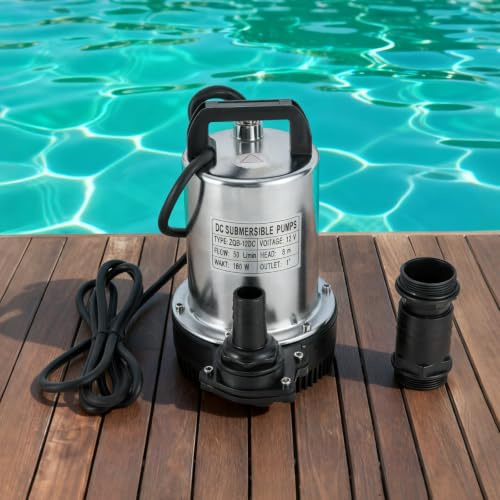 Schmutzwasserpumpe 12V, DC 160W Wasserpumpe Fäkalienpumpe
