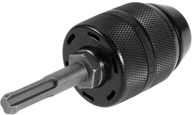 Yardenfun SDS-Bohreradapter Schnellspannbohrfutter 3-Backen-Bohrfutter passend für 2–13 mm große Bits einfache Verriegelung für Schlagschrauber