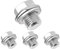 GisWell 4 Stück Metall Ölwanne Ablassschraube Adapter, Ölablassschraube Mit Dichtring und Unterlegscheibe, Oelablassschraube, Rücklaufablassschraube für Auto Motor（M16）