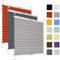 Fenster Plissee ohne Bohren zum Kleben auf Rahmen - Thermo Plisseerollo Innen - Rollo Jalousie, auf den Fensterrahmen, Faltrollo, Sichtschutz, Blickdicht, für Fenster & Tür - Grau, 100 x 150 cm