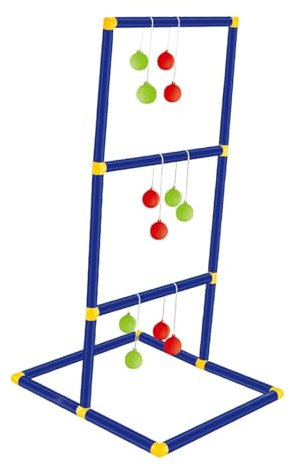 Harilla Ladder Ball Toss Game Set,Golf Tossing Set Birthday Gift with Ball Bolas,Ladder Toss Outdoor Game Set for Teenagers,Backyard