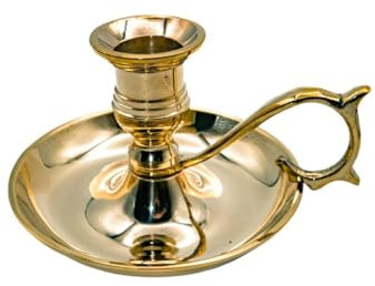 LivuX Kerzenhalter aus Messing Gold im Vintage-Stil, Ø 2 cm, Länge 13 cm – Nostalgisches Design, ideal für Klassische Tischdekoration 1021