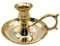 LivuX Kerzenhalter aus Messing Gold im Vintage-Stil, Ø 2 cm, Länge 13 cm – Nostalgisches Design, ideal für Klassische Tischdekoration 1021