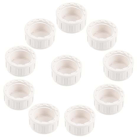 MILISTEN 2 Sätze Rundrohrverbinder Wiederverwendbar Spigot-cap-adapter Endkappe Passend Sprinkler-endkappe Schlauchanschluss Sprinkler Stecker Pvc-ende Weiß 10 Stück * 2