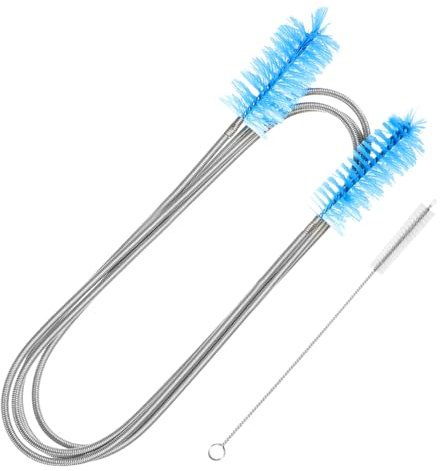 Rohrreinigungsbürste Abflussbürste Abfluss Bürste Flexible Schlauchbürste Abflussreiniger Sticks Spirale Abfluss Rohrreinigung Doppelkopf Rohrreinigungsspirale Drain Snake für Badezimmer Küche Rohre