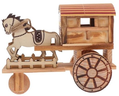 Mobestech Musikwagen, Gharry Modell, 1 Stück, Vintage, für Deko | Leicht und Tragbar, als Schreibtischdekoration für Familie und Freunde, für Kinder