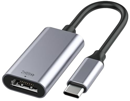 Adaptateur USB C vers HDMI 4K 60Hz,Type C Thunderbolt 3 vers HDMI Femelle Compatible avec iPhone 16 Pro/16 ProMax,MacBok Pro/Air,Pad Pro/Air,Galaxy S/Note,Galaxy S24,SurfacePro,Laptop,Projecteur