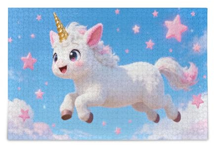 Cartoon Cute Unicorns Jigsaw Puzzles Large Puzzle Game 500 Pieces