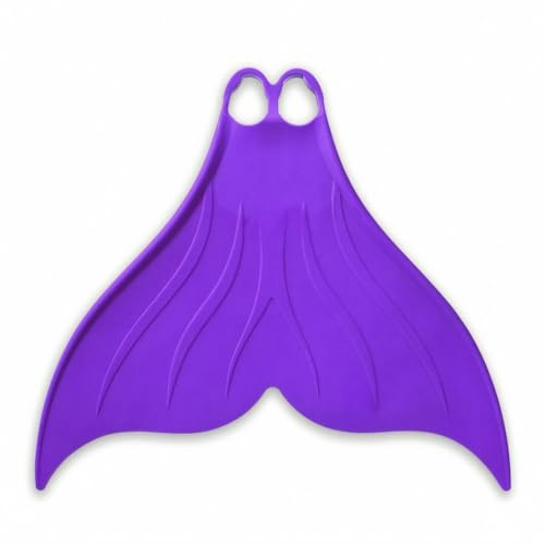 Milageto Monopalme Sirène Hydrodynamique Monopalme Sirène Flexible Palme Unique en Caoutchouc pour Apnée , Violet , S
