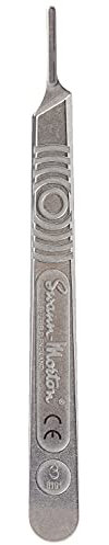 Modelcraft PKN9210#3 Scalpel Handle & 5#10A Blades - Silver (6-Piece)