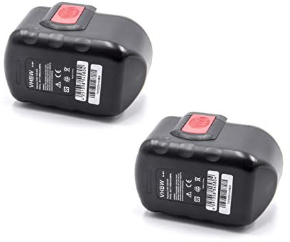 vhbw 2x batteria sostituisce Bosch 2607335279, 2607335268, 2607335446, 2607335445, 2607335280 per utensile elettrico (2000 mAh, NiMH, 24 V)