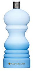 MasterClass Pepper Mill or Salt Grinder with Interchangeable Cap, Plastic, Blue Ombré, 12 cm