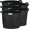 GardenMate 5er-Pack 11 Liter Pflanztöpfe mit weichen Seiten – Pflanzbeutel mit weicher filzartiger Textur, die das Beschneiden von Luftwurzeln fördert, Blackline