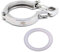 QiiMii Stainless Steel 304 Heavy Duty Sanitary Clamp Single Pin Tri Clover 2 inch with 1 pc Silicone Gasket, 1 Pack