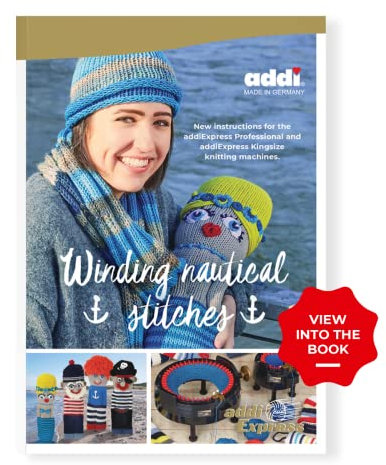 Nautische Nähte: Neue Anleitung für die addiExpress Professional und addiExpress Kingsize Strickmaschinen