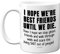 Stuff4 Best Friend Mug - 11oz Dishwasher Safe Funny Birthday Mug for Bestie, Friendship Gift