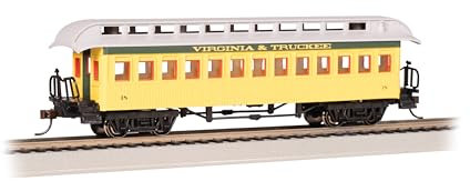Bachmann Track H0 - Passenger Car Old-Time Wood Coach Virginia & Truckee