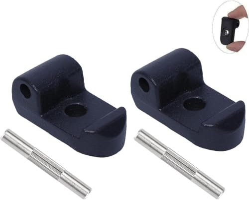 Ciglia di chiusura Gancio Pieghevole con Fibbia Bullone in Ferro Compatibile con Xiao-mi M365 Scooter Elettrico Poweka (2 Pezzi)