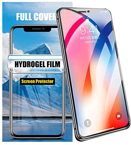LOOKSEVEN 3 Pack Hydrogel Film Transparent Soft TPU Screen Protector Compatible with iPhone 12 Mini High Sensitivity Protective Film (Not Tempered Film)