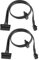 YACSEJAO Mini 4-Pin to SATA Power Splitter Cable, SATA 15 Pin Right-angle x2 to Mini 4Pin ATX Power Adapter for HDD、SSD、Optical Drives (45cm, 2-Pack)