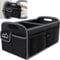 M KARMATER 70L Boot Organiser, Collapsible Waterproof Storage With 2 Large Compartments, Non-Slip Bottom, Adjustable Securing Straps, 6 Pockets for Car