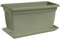 eacommerce Vaso + Sottovaso Rettangolare in Plastica PPL Colore Terracotta Cassetta Mega Per interni ed esterni (80x40x34H cm, Verde Rosmarino)