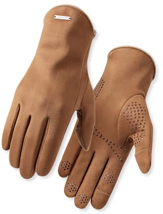 LumiSyne Winter Handschuhe Herren Damen Cabrio Fäustlinge Touchscreen Funktion Weiche Kuschelig Wildleder Warm Fleece Futter Wasserdicht Rutschfest Thermo Handschuhe Für Radfahren Skifahren Camping