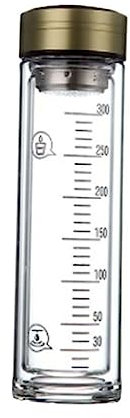 IMIKEYA 1 Pc Bouteille Deau De Gym Bouteille à Boire Bouteille De Boisson Pour Sportifs Bouteille Deau De Bureau Bouteille Deau En Verre Bouteille Deau Avec Mesure Ménage Tasse à Thé
