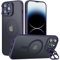 GOODVISH for iPhone 13 Pro Case with Magsafe, [Magic Camera Stand], Ultra-Strong Magnetic Alignment, Military Shockproof Full Camera Protection, Durable Back Cover Slim Fit Matte Phone Case, Purple