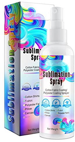 2Uds Sublimación Para Camisas De Algodón - Color Y De Secado Rápido Spray 100 Ml | Recubrimiento Por Sublimación De Alto Brillo | Para Camisas De Algodón, Poliéster, Camisetas, Cartones, Toallas
