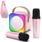 doeboe Mini Karaoke Microfono 2 in 1, Microfono Bambini con Connessione Bluetooth, con Luci LED Colorate, Microfono per Bambina da 4 a 14 Anni, Regalo di Compleanno (Rosa)
