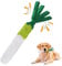 LIFLIX Dog Rope Toy, Cute Carrot Tug of War Dog Toy with Crinkle Paper Tags, Radish