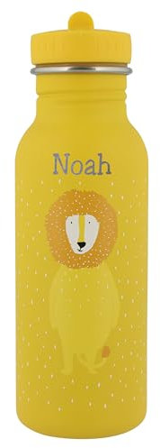 upstitch studio Gourde Lion pour enfants avec nom 500 ml (lion, bouteille 500 ml)