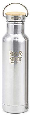 Klean Kanteen Reflect Vacuum Insulated Trinkflasche mit Stainless Unibody Bamboo Cap Mirrored Stainless 592ml/20oz
