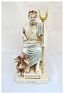 Skulptur Hades antiker griechischer Gott König der Unterwelt Skulptur Thron Statue (25 cm)