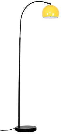 MiniSun | Modern Designer Style Black Floor Lamp with a Gloss Yellow Light Shade | Floor Lamps & Torchieres, Home Décor, Improvement & Lifestyle Essential
