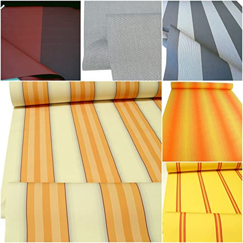 TOLKO Markisenstoffe Meterware mit UV-Schutz | kein Ausbleichen Langlebig Wetterfest | Markisenstoff Wasserdicht 120cm breit Premium Sonnenschutz Planenstoff zum Nähen (Creme Terra)