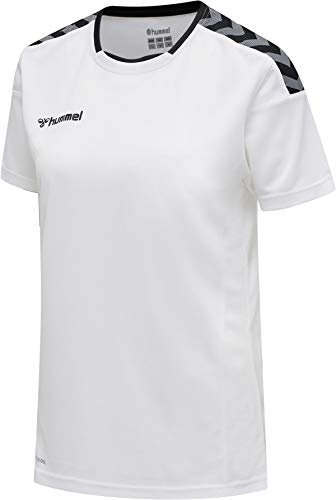 Hummel Damen Hmlauthentic Poly Jersey Woman S/S Trikot, Weiß, XS EU